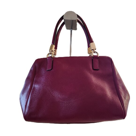 Euc Coach Madison Cranberry Leather Mini Shoulder Bag Handbag - Picture 3 of 15